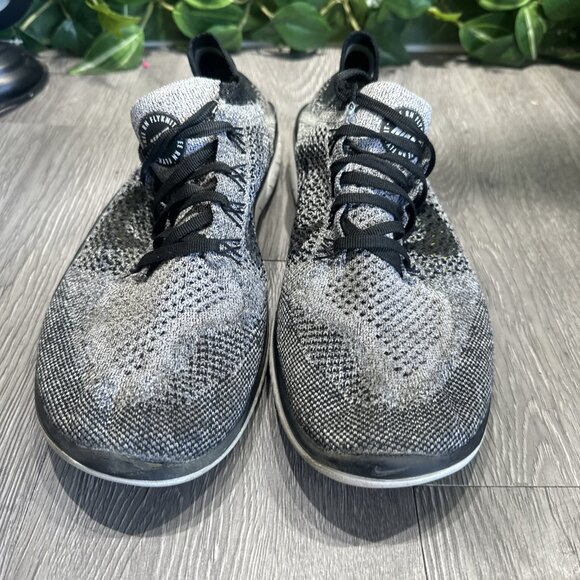 Nike Free Run Flyknit Men\'s Running Shoes 8.5 942838-101 Oreo main image 8
